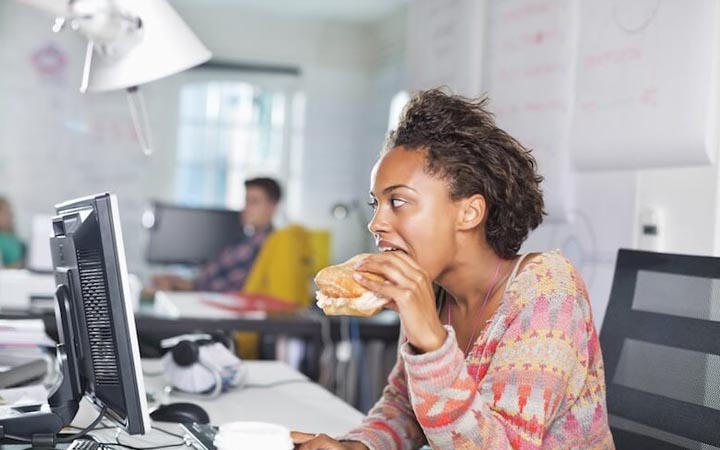 Eating at your desk