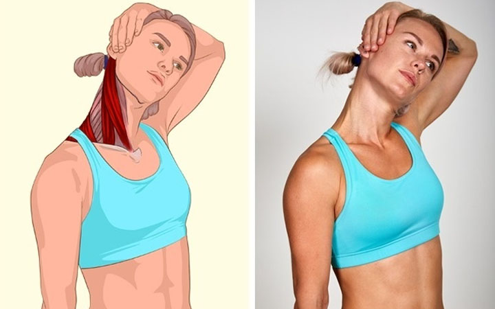 Neck Side Muscles Stretching