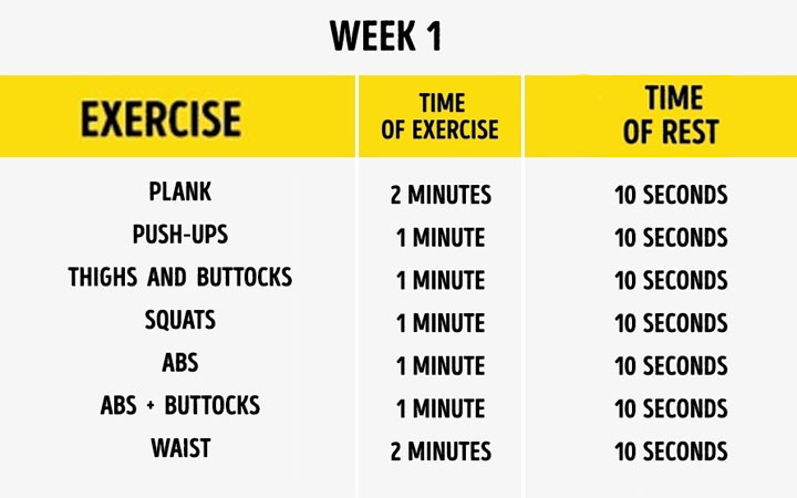 The Exercise Schedule1